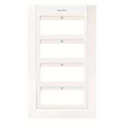 2CLA127400T1101 Панель лицевая для бокса поста централизации открытого/скрытого монтажа на 24 модуля (4 ряда), цвет белый/белый