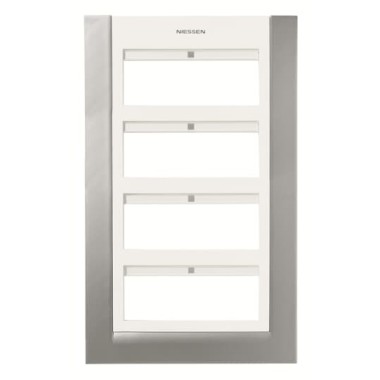 2CLA127400T1201 Панель лицевая для бокса поста централизации открытого/скрытого монтажа на 24 модуля (4 ряда)