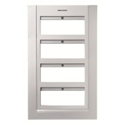 2CLA127400T1301 Панель лицевая для бокса поста централизации открытого/скрытого монтажа на 24 модуля (4 ряда), цвет серебристый