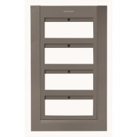 2CLA127400T1801 Панель лицевая для бокса поста централизации открытого/скрытого монтажа на 24 модуля (4 ряда), цвет антрацит