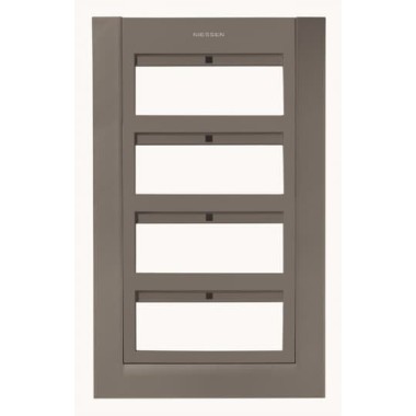 2CLA127400T1801 Панель лицевая для бокса поста централизации открытого/скрытого монтажа на 24 модуля (4 ряда), цвет антрацит