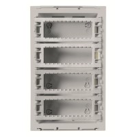 2CLA129400T1301 Бокс поста централизации открытого монтажа на 24 модуля (4 ряда), цвет серебристый