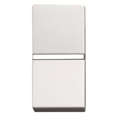 2CLA210100N1101 Механизм 1-клавишного 1-полюсного выключателя с клавишей, 1-модульный, серия Zenit, цвет альпийский белый