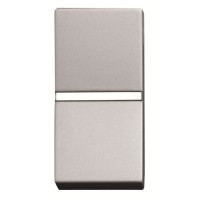 2CLA210100N1301 Механизм 1-клавишного 1-полюсного выключателя с клавишей, 1-модульный, серия Zenit, цвет серебристый