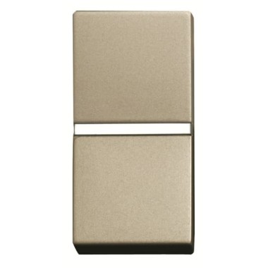 2CLA210470N1901 Механизм 1-клавишной кнопки с нормально-открытым контактом с клавишей без символа, 1-модульный, серия Zenit, цвет шампань