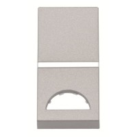 2CLA210190N1301 Клавиша 1-клавишного 1-модульного выключателя/переключателя/кнопки с окном для шильдика с символом, серия Zenit, цвет серебристый