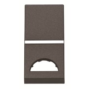 2CLA210190N1801 Клавиша 1-клавишного 1-модульного выключателя/переключателя/кнопки с окном для шильдика с символом, серия Zenit, цвет антрацит