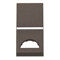 2CLA210190N1801 Клавиша 1-клавишного 1-модульного выключателя/переключателя/кнопки с окном для шильдика с символом, серия Zenit, цвет антрацит