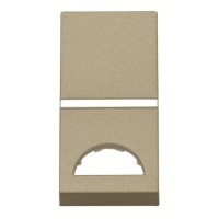 2CLA210190N1901 Клавиша 1-клавишного 1-модульного выключателя/переключателя/кнопки с окном для шильдика с символом, серия Zenit, цвет шампань