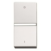 2CLA210200N1101 Механизм 1-клавишного переключателя с клавишей, 1-модульный, серия Zenit, цвет альпийский белый