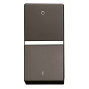 2CLA210200N1801 Механизм 1-клавишного переключателя с клавишей, 1-модульный, серия Zenit, цвет антрацит