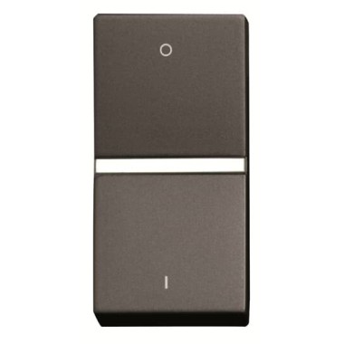 2CLA210200N1801 Механизм 1-клавишного переключателя с клавишей, 1-модульный, серия Zenit, цвет антрацит