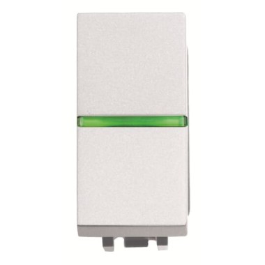 2CLA210450N1101 Механизм 1-клавишной кнопки с клавишей с контрольной подсветкой, 1-модульный, серия Zenit, цвет альпийский белый 2CLA210450N1101 Механизм 1-клавишной кнопки с клавишей с контрольной подсветкой, 1-модульный, серия Zenit, цвет альпийский белый