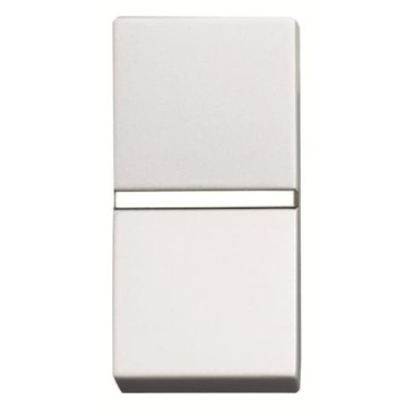 2CLA210460N1101 Механизм 1-клавишной кнопки с нормально-закрытым контактом с клавишей без символа, 1-модульный, серия Zenit, цвет альпийский белый