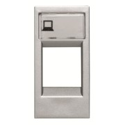 2CLA211810N1301 Накладка для суппортов и телекоммуникационных разъёмов типа 2017... и 2018..., серия Zenit, цвет серебристый