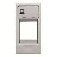 2CLA211810N1301 Накладка для суппортов и телекоммуникационных разъёмов типа 2017... и 2018..., серия Zenit, цвет серебристый