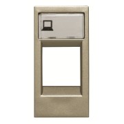 2CLA211810N1901 Накладка для суппортов и телекоммуникационных разъёмов типа 2017... и 2018..., серия Zenit, цвет шампань