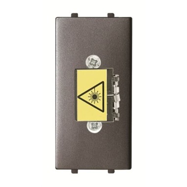 2CLA211830N1801 Механизм адаптера оптоволоконного симплексного SC, 1-модульный, серия Zenit, цвет антрацит