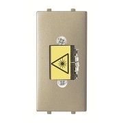 2CLA211830N1901 Механизм адаптера оптоволоконного симплексного SC, 1-модульный, серия Zenit, цвет шампань