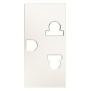 2CLA213800N1101 Механизм розетки EU/US стандарта, серия Zenit, 1-модульный, цвет альпийский белый