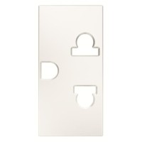 2CLA213800N1101 Механизм розетки EU/US стандарта, серия Zenit, 1-модульный, цвет альпийский белый