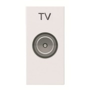 2CLA215070N1101 Механизм ТВ розетки, простой, 1-модульный, серия Zenit, цвет альпийский белый