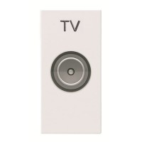 2CLA215070N1101 Механизм ТВ розетки, простой, 1-модульный, серия Zenit, цвет альпийский белый