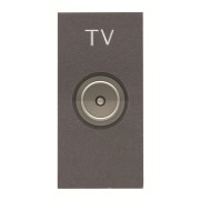 2CLA215070N1801 Механизм ТВ розетки, простой, 1-модульный, серия Zenit, цвет антрацит