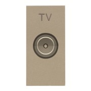 2CLA215070N1901 Механизм ТВ розетки, простой, 1-модульный, серия Zenit, цвет шампань