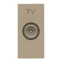 2CLA215070N1901 Механизм ТВ розетки, простой, 1-модульный, серия Zenit, цвет шампань