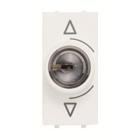 2CLA215310N1101 Механизм переключателя с ключом на 3 положения, 1-модульный, серия Zenit, цвет альпийский белый