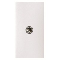 2CLA215540N1101 Механизм mini-jack 3.5мм разъёма, 1-модульный, серия Zenit, цвет альпийский белый