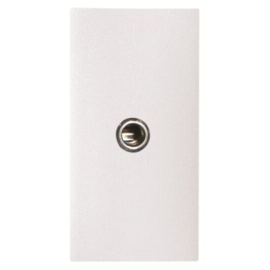 2CLA215540N1101 Механизм mini-jack 3.5мм разъёма, 1-модульный, серия Zenit, цвет альпийский белый