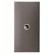 2CLA215540N1801 Механизм mini-jack 3.5мм разъёма, 1-модульный, серия Zenit, цвет антрацит