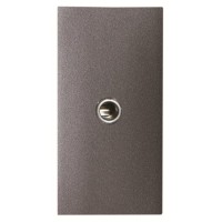 2CLA215540N1801 Механизм mini-jack 3.5мм разъёма, 1-модульный, серия Zenit, цвет антрацит