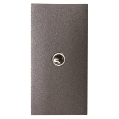 2CLA215540N1801 Механизм mini-jack 3.5мм разъёма, 1-модульный, серия Zenit, цвет антрацит