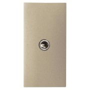 2CLA215540N1901 Механизм mini-jack 3.5мм разъёма, 1-модульный, серия Zenit, цвет шампань