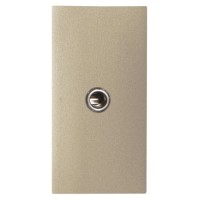 2CLA215540N1901 Механизм mini-jack 3.5мм разъёма, 1-модульный, серия Zenit, цвет шампань