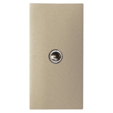 2CLA215540N1901 Механизм mini-jack 3.5мм разъёма, 1-модульный, серия Zenit, цвет шампань