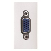 2CLA215550N1101 Механизм VGA (DE-15) 3.5мм разъёма, 1-модульный, серия Zenit, цвет альпийский белый