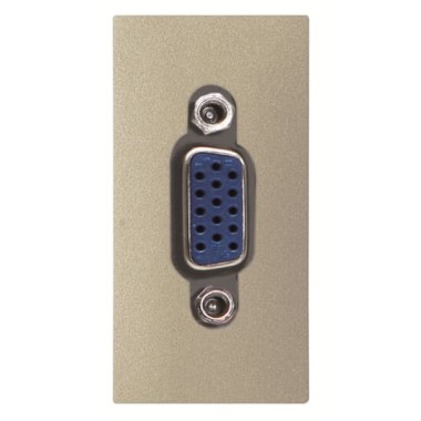 2CLA215550N1901 Механизм VGA (DE-15) 3.5мм разъёма, 1-модульный, серия Zenit, цвет шампань 2CLA215550N1901 Механизм VGA (DE-15) 3.5мм разъёма, 1-модульный, серия Zenit, цвет шампань