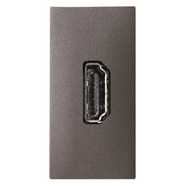 2CLA215560N1801 Механизм HDMI разъёма, тип А, с безвинтовым подключением проводов (20п), 1-модульный, серия Zenit, цвет антрацит 2CLA215560N1801 Механизм HDMI разъёма, тип А, с безвинтовым подключением проводов (20п), 1-модульный, серия Zenit, цвет антрацит