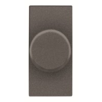 2CLA216010N1801 Механизм электронного поворотного светорегулятора 500 Вт, 1-модульный, серия Zenit, цвет антраци