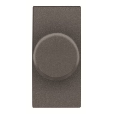 2CLA216010N1801 Механизм электронного поворотного светорегулятора 500 Вт, 1-модульный, серия Zenit, цвет антраци