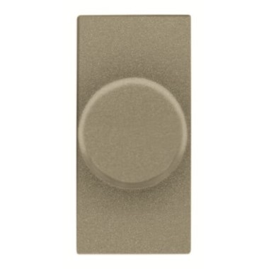 2CLA216010N1901 Механизм электронного поворотного светорегулятора 500 Вт, 1-модульный, серия Zenit, цвет шампань