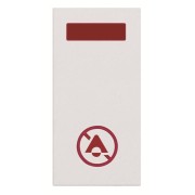 2CLA218040N1101 Светосигнализатор с LED лампой, Не беспокоить, 1-модульный, серия Zenit, цвет альпийский белый