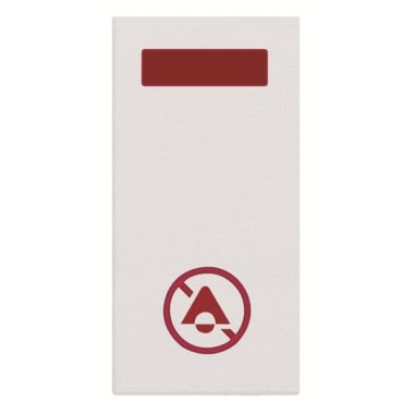 2CLA218040N1101 Светосигнализатор с LED лампой, Не беспокоить, 1-модульный, серия Zenit, цвет альпийский белый