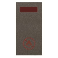2CLA218040N1801 Светосигнализатор с LED лампой, Не беспокоить, 1-модульный, серия Zenit, цвет антрацит