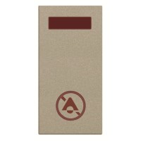 2CLA218040N1901 Светосигнализатор с LED лампой, Не беспокоить, 1-модульный, серия Zenit, цвет шампань