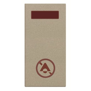 2CLA218040N1901 Светосигнализатор с LED лампой, Не беспокоить, 1-модульный, серия Zenit, цвет шампань